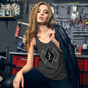 SL Tri Diamond Logo – Women’s Flowy Racerback Tank – Débardeur à Dos Nageur