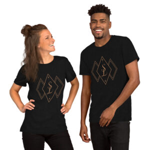 Brown Tri Diamond Logo – Unisex t-shirt